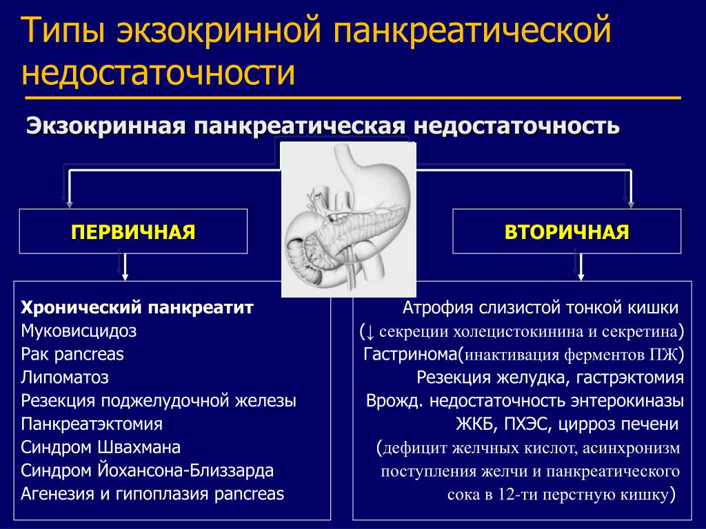 Панкреатическая недостаточность у детей презентация