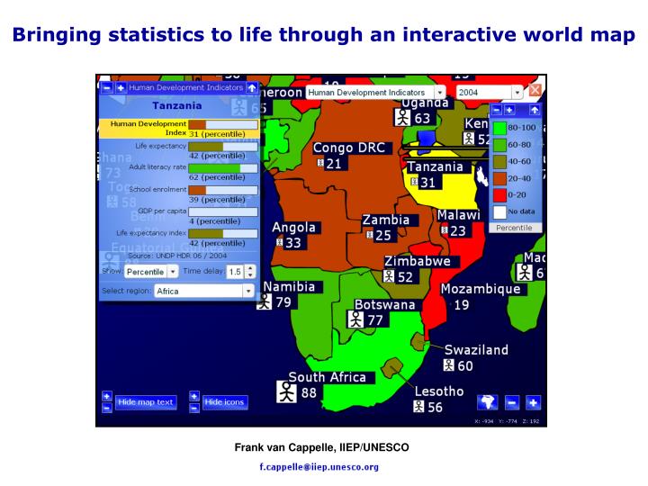 ppt bringing statistics to life through an interactive interactive world map for powerpoint