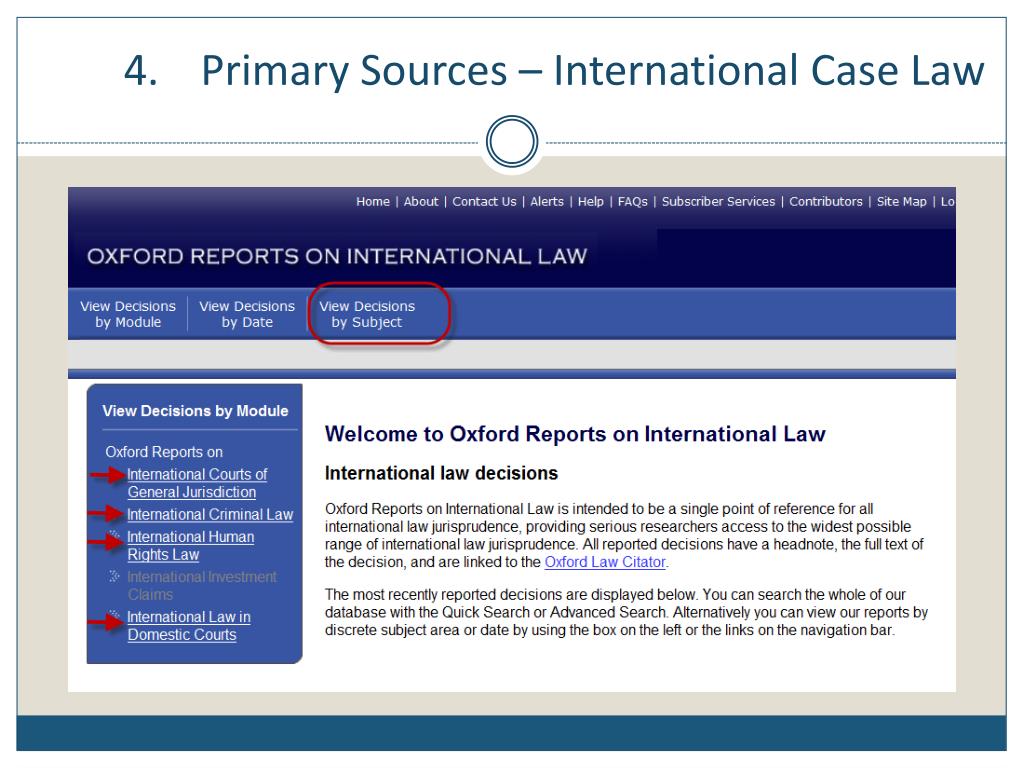 international law case study ppt