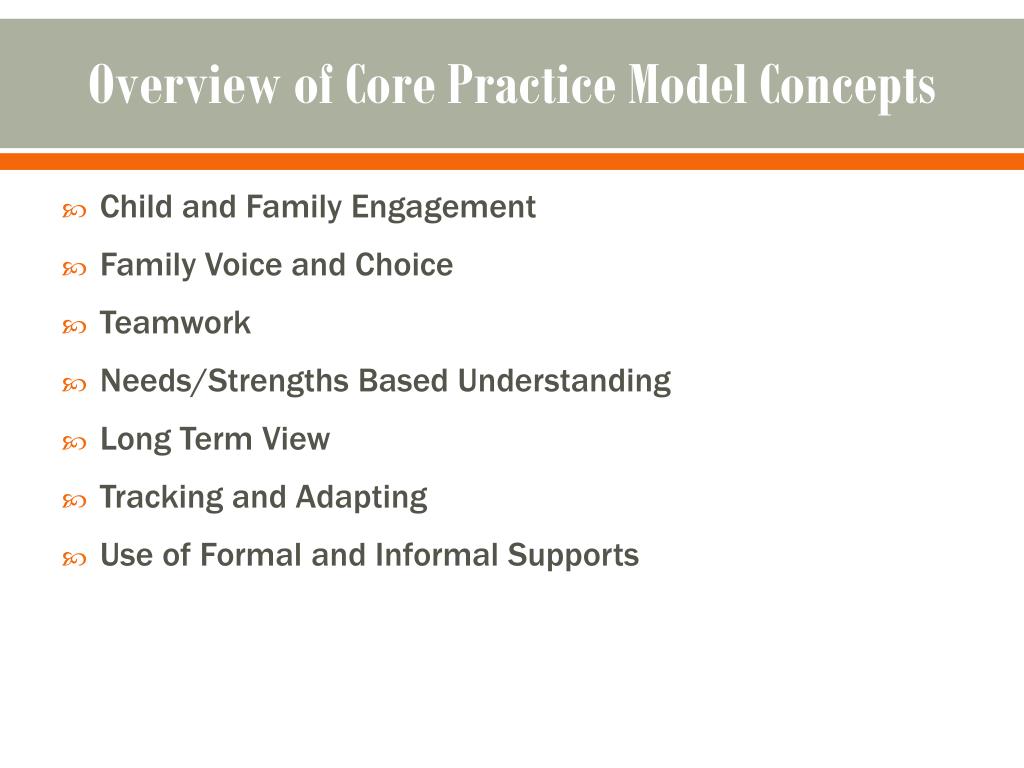Core Practice Model Principles PPT - Greg Lecklitner, Ph.D. Los Angeles County Dept. of Mental Health ...