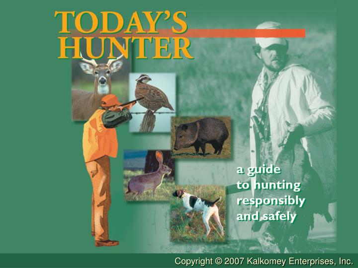 PPT Chapter One Introduction To Hunter Education PowerPoint