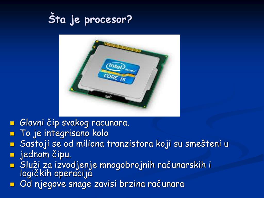 PPT - Procesori i memorije PowerPoint Presentation, free download -  ID:3497625