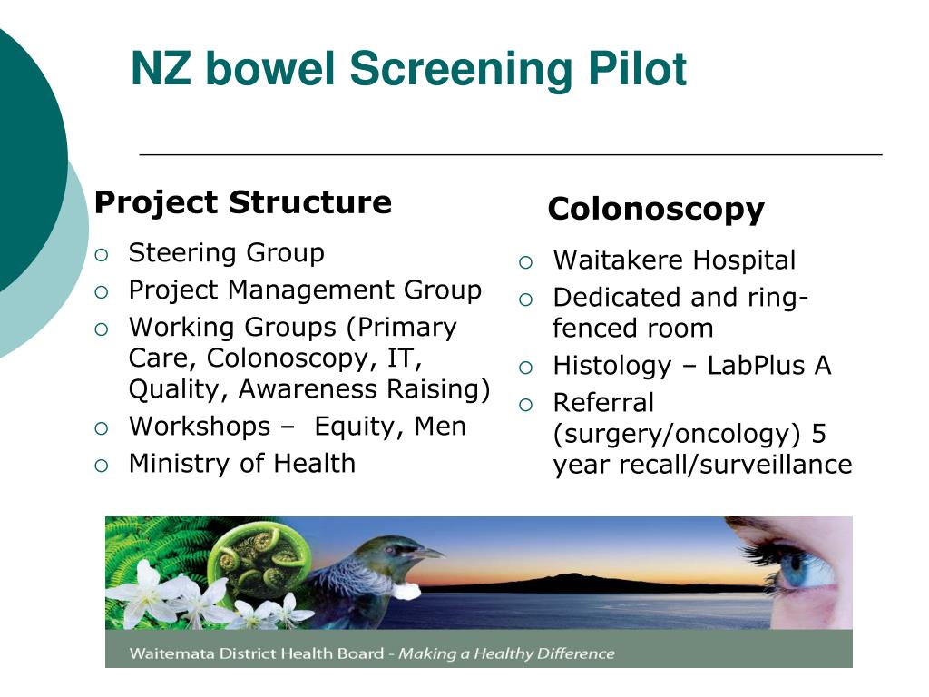 PPT Colorectal Screening NZ Bowel Screening Pilot PowerPoint