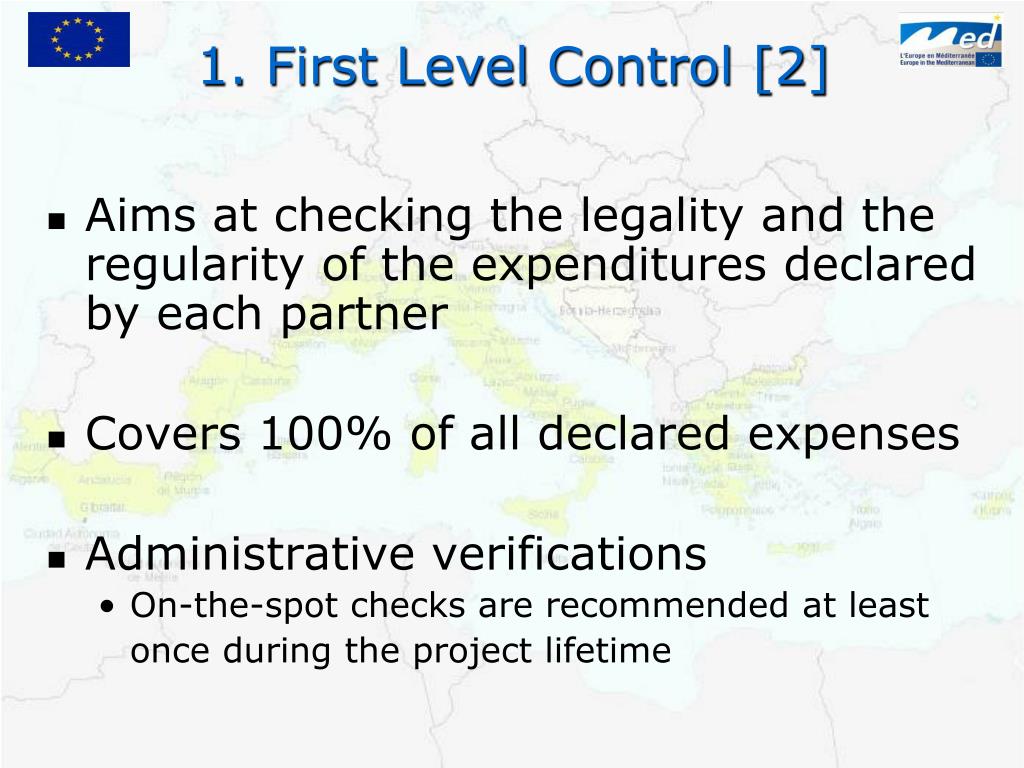 First Level Permanent Control PPT - Lead partners seminar MED Programme First Level Control ...