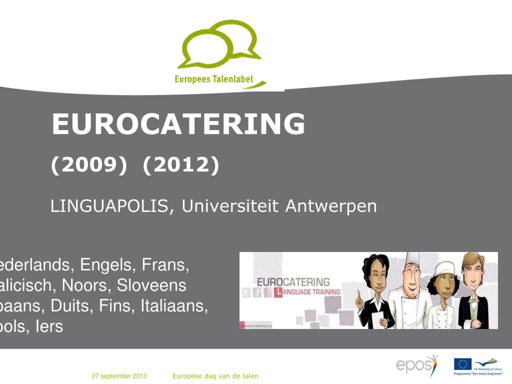 PPT - Europese dag van de talen in Vlaanderen PowerPoint Presentation