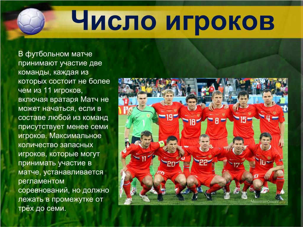 Какой есть футбол примеры