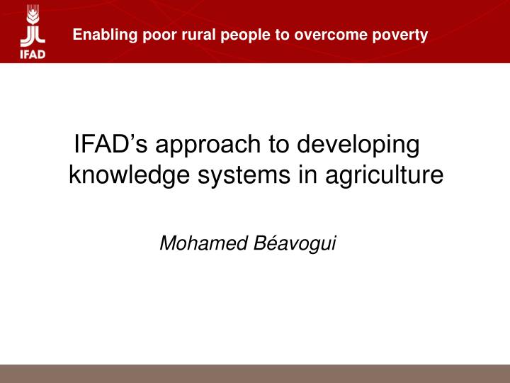 enabling poor rural people to overcome poverty n.