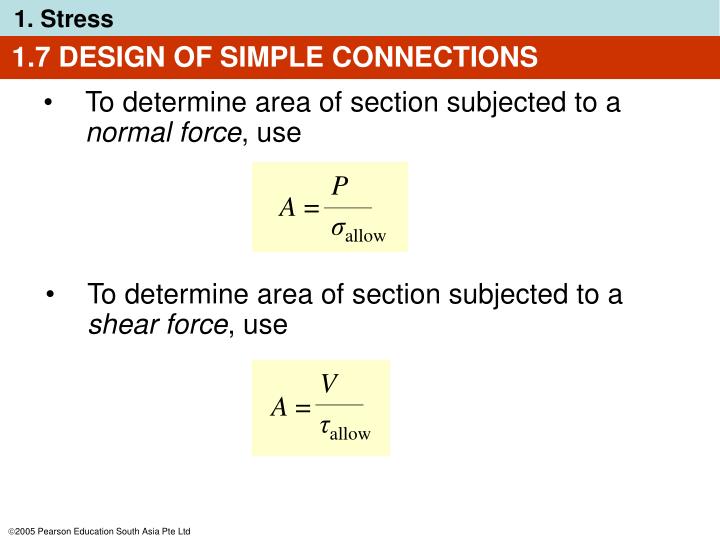 ppt 1 5 average shear stress powerpoint presentation id 3501628 simple connections