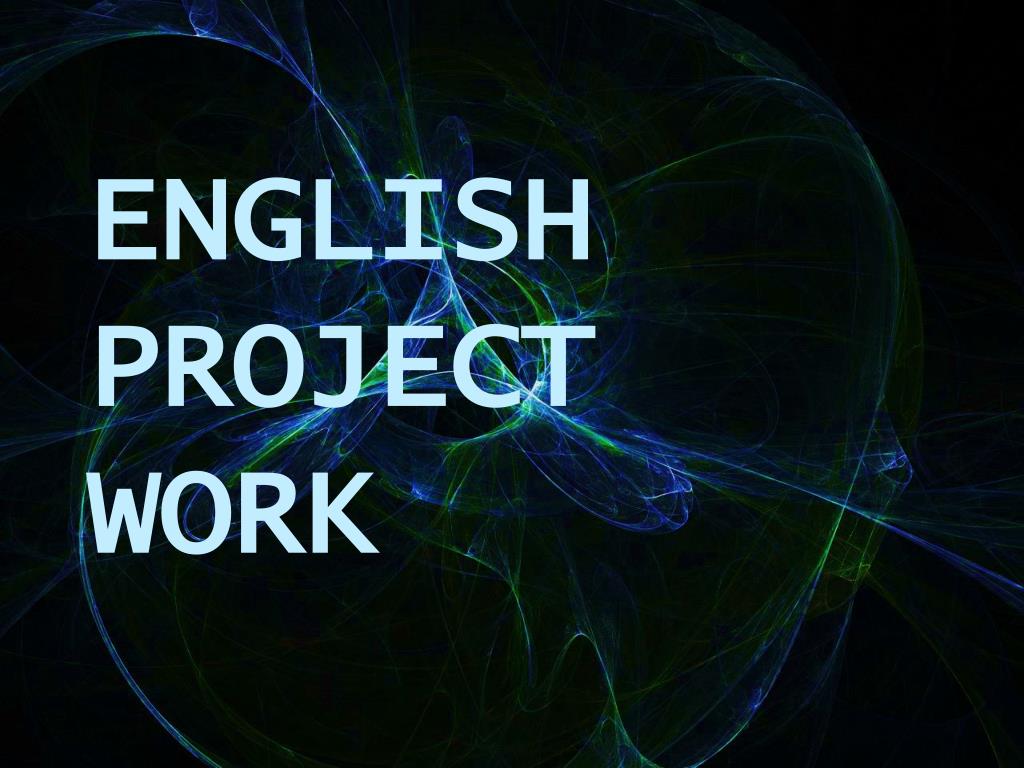 presentation of a project in english