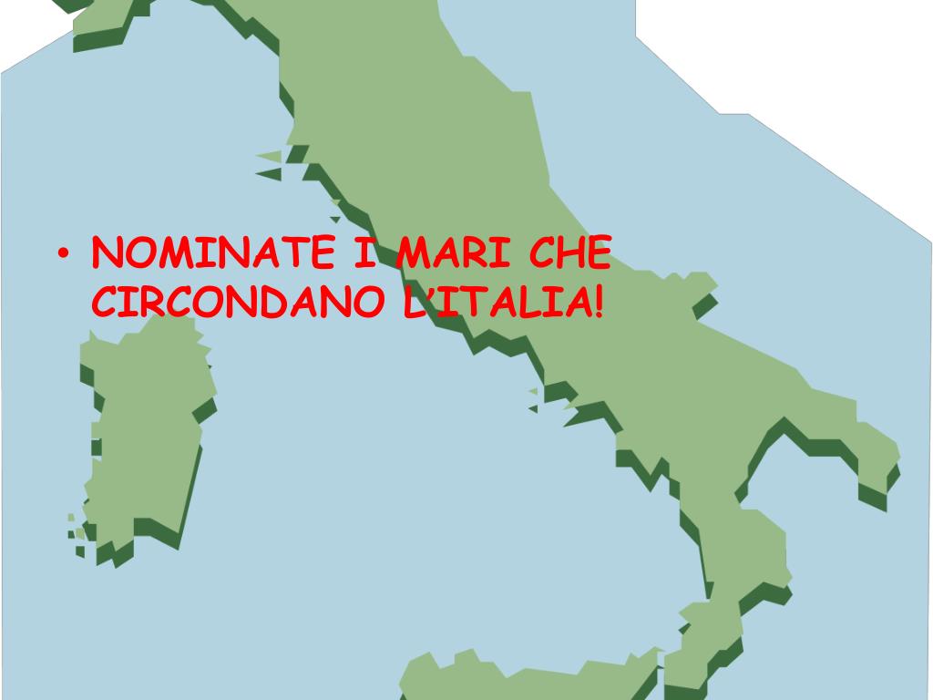 Quanti Mari Bagnano L Italia