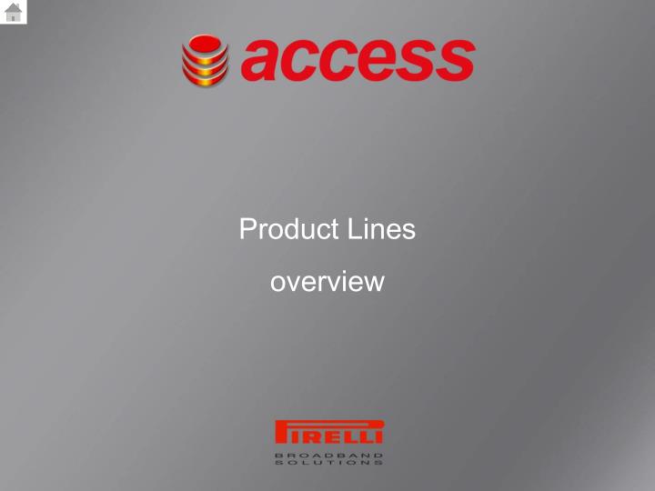 product lines overview n.