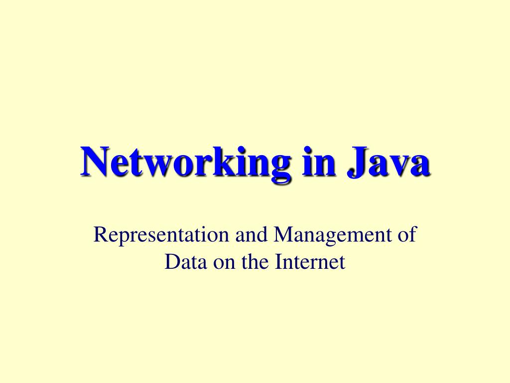 PPT - Networking in Java PowerPoint Presentation, free download - ID ...