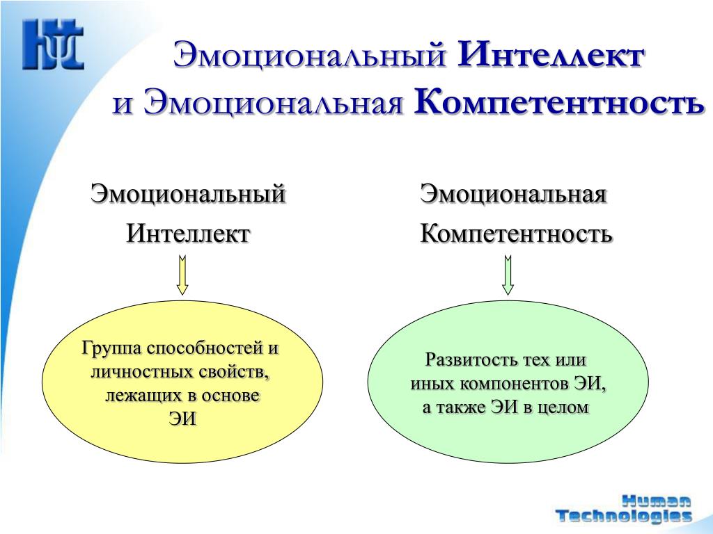 Эмоциональный интеллект виды. Эмоциональный интеллект и эмоциональная компетентность. Компетенции эмоционального интеллекта. Модель эмоциональной компетентности. Этапы развития эмоциональной компетентности.