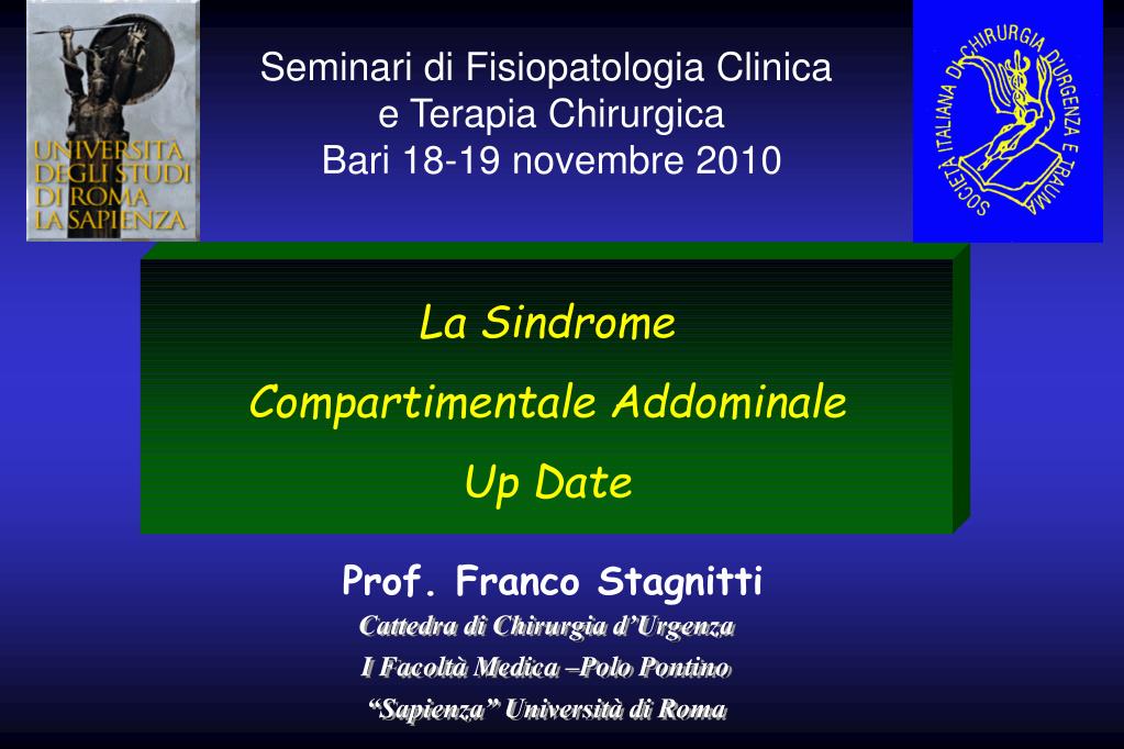 PPT - Cattedra di Chirurgia d'Urgenza I Facoltà Medica –Polo Pontino “ Sapienza” Università di Roma PowerPoint Presentation - ID:3509686