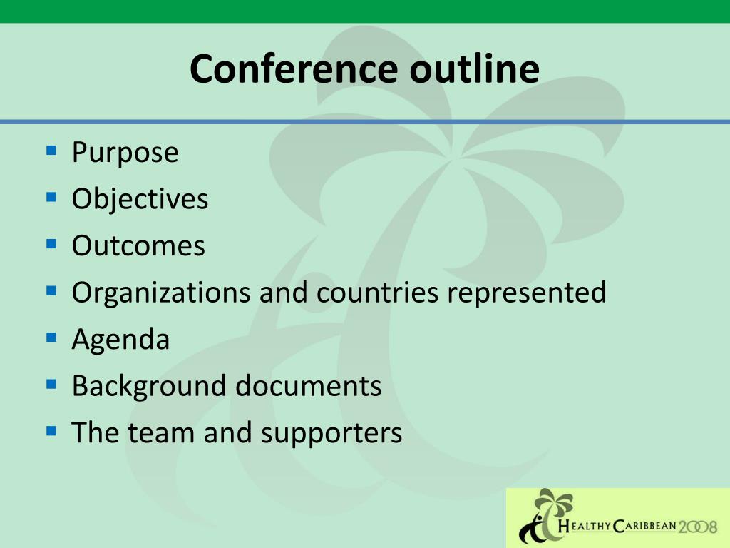 PPT - Welcome, introductory remarks and conference outline Thursday ...