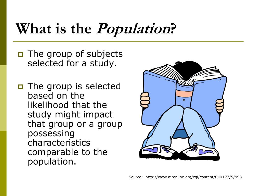 define the population in research