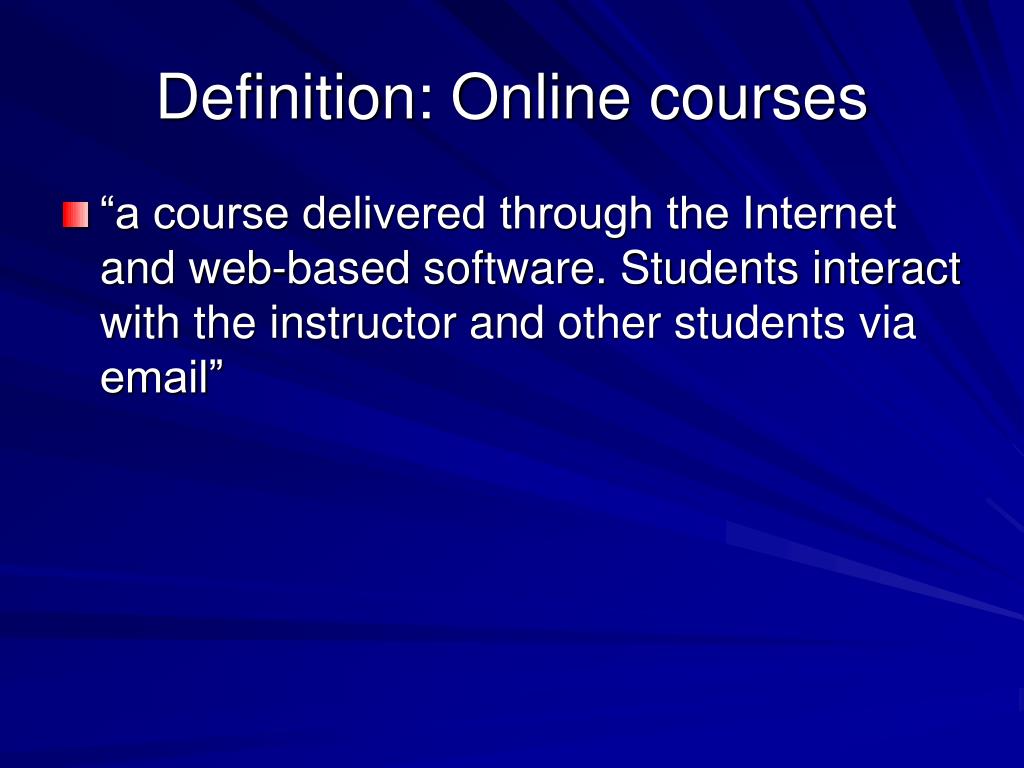 What is an online course? Definition explained