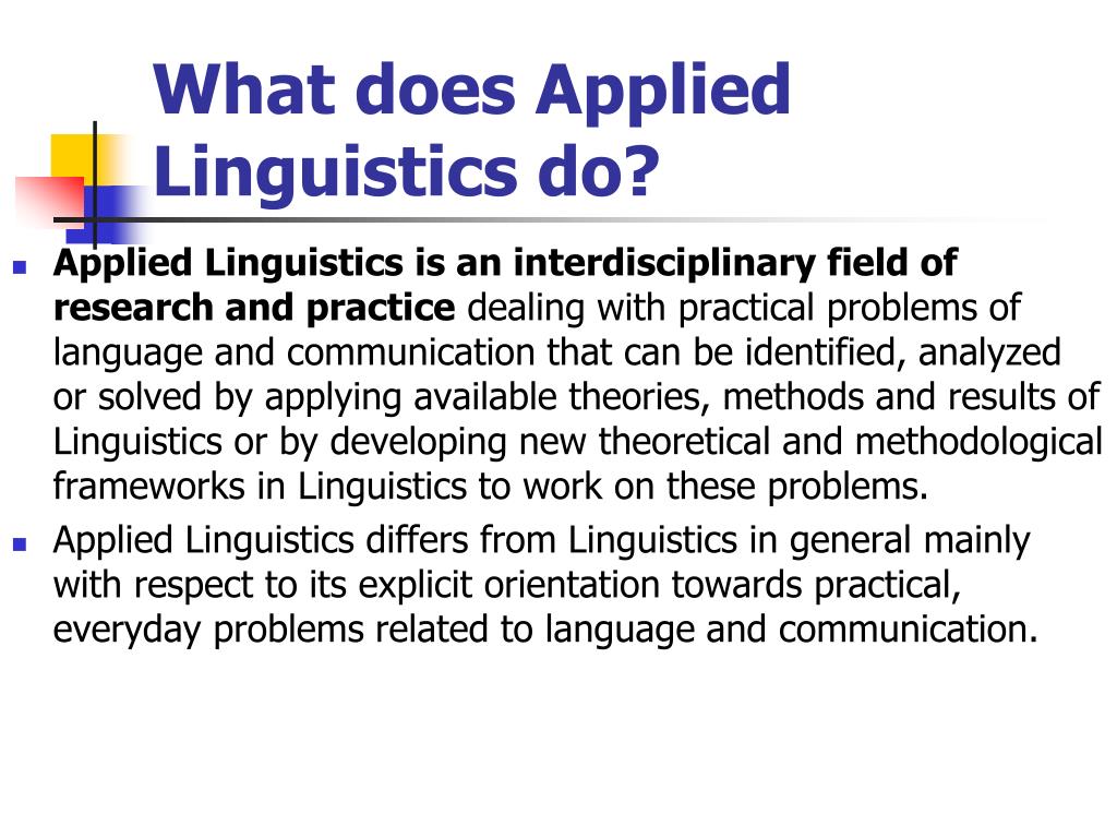 thesis topic for applied linguistics
