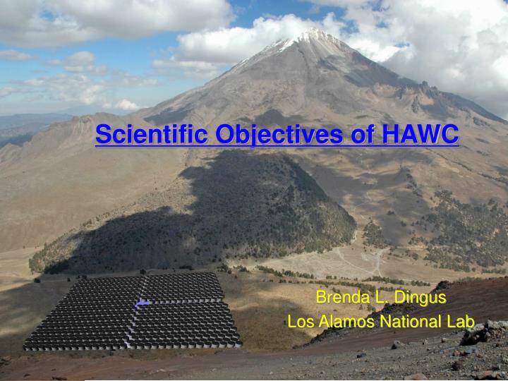 scientific objectives of hawc n.