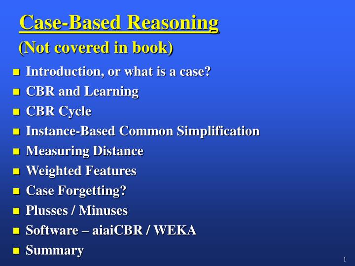 cbr case based reasoning cbr case based reasoning