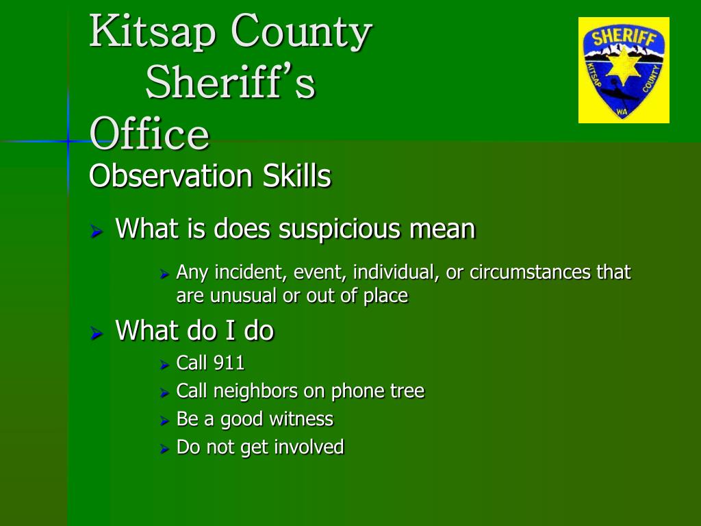 PPT Kitsap County Sheriff’s Office PowerPoint Presentation, free