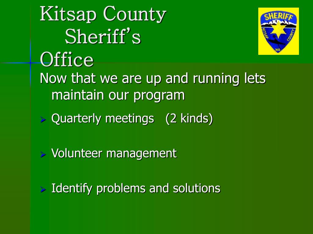 PPT Kitsap County Sheriff’s Office PowerPoint Presentation, free