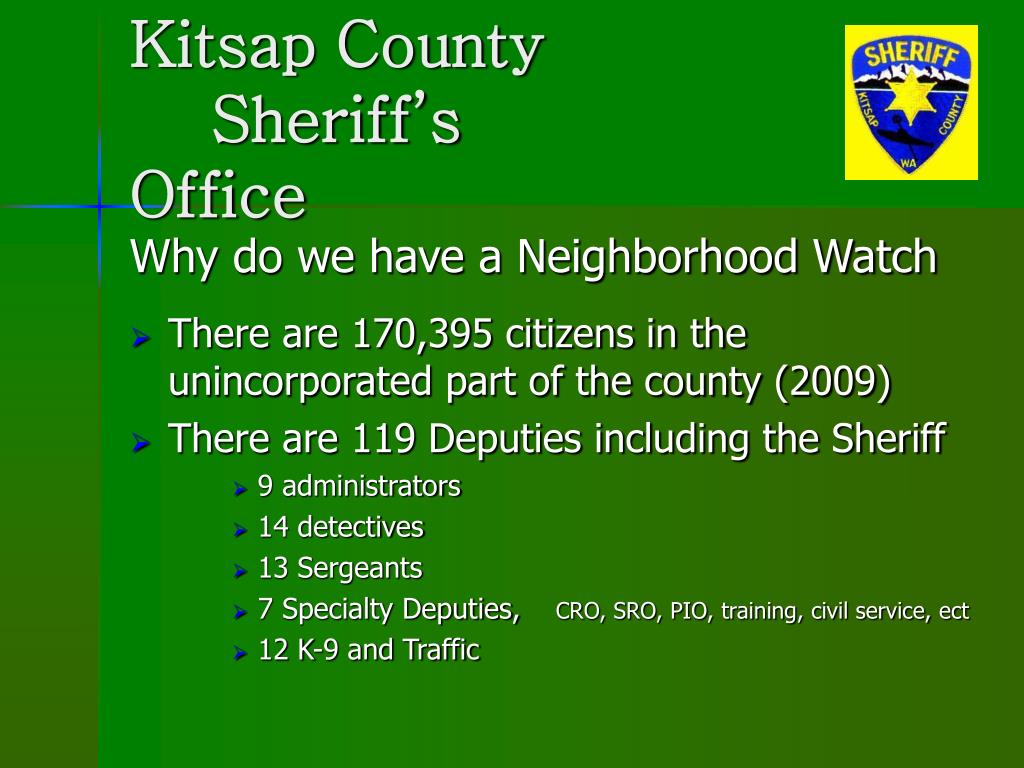 PPT Kitsap County Sheriff’s Office PowerPoint Presentation, free