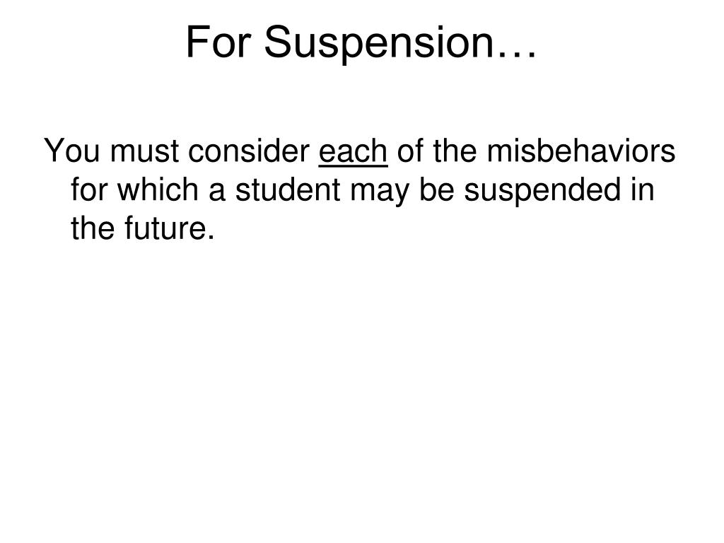 PPT Suspension and Expulsion of Special Education Students PowerPoint