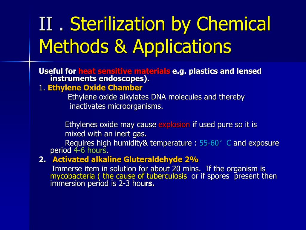 Chemical methods. Sterilization methods. Chemical method of sterilization. Disinfection methods.