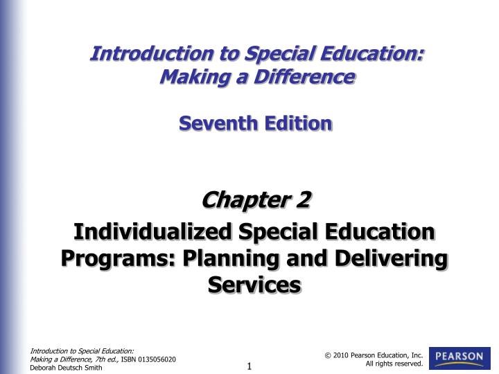 PPT Introduction to Special Education Making a
