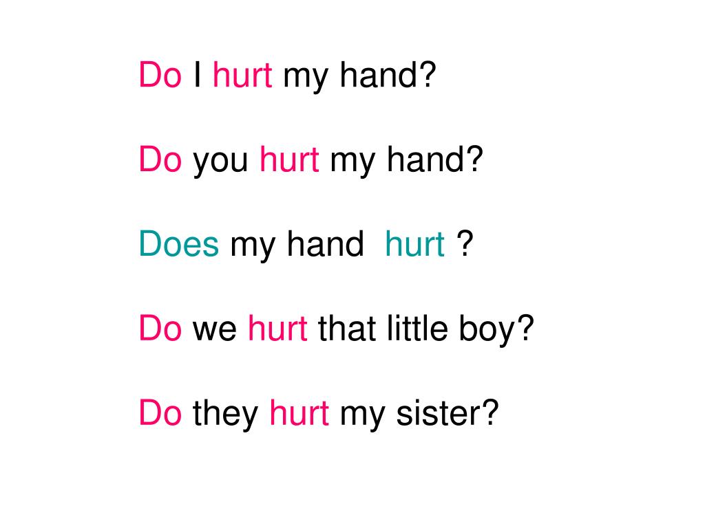 PPT Conjugation of the verb do Present Tense I 1. We You 2. You He