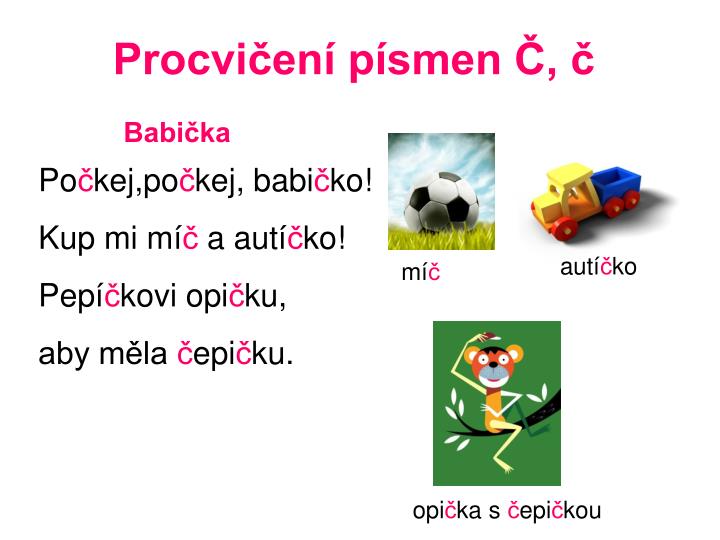 PPT - Procvičení písmen Č, č PowerPoint Presentation, free download -  ID:3514246