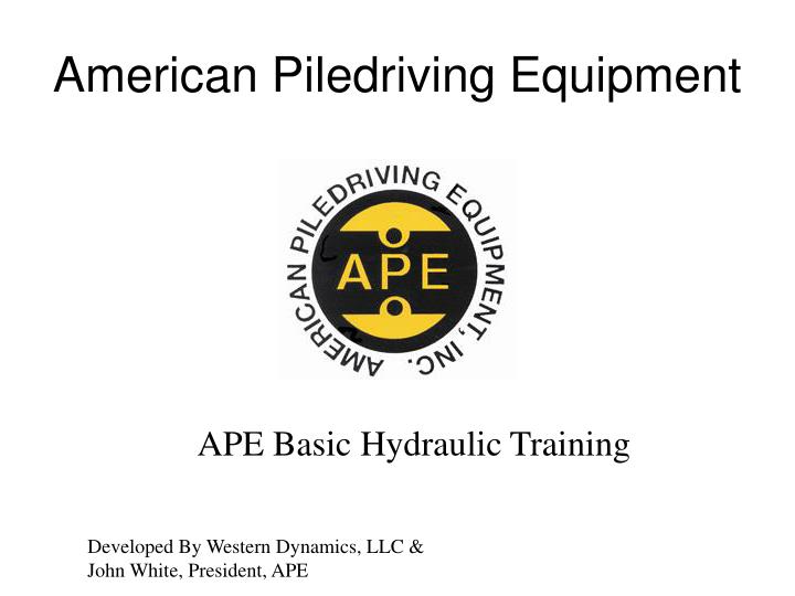 Piledrivingequipment