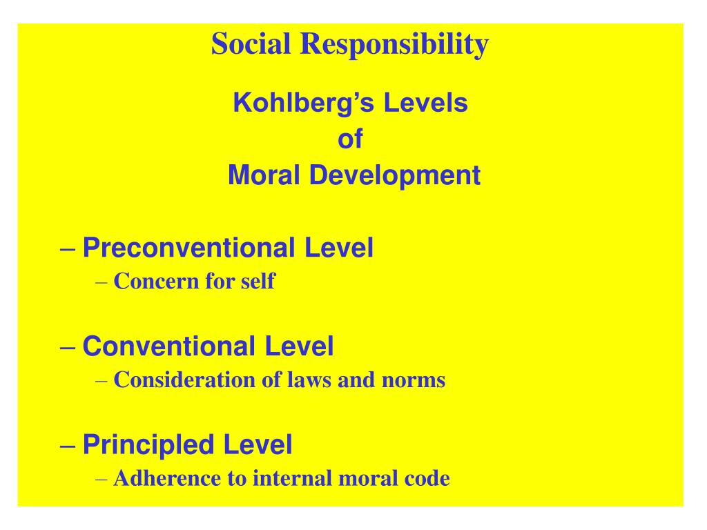 PPT Social Responsibility /Ethics Learning To