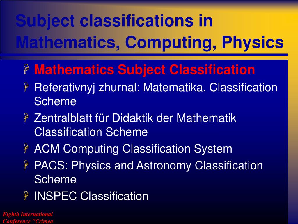 PPT - Eighth International Conference "Crimea 2001" PowerPoint ...