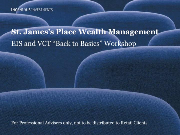 PPT St. James’s Place Wealth Management PowerPoint Presentation, free