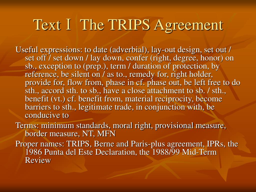e trips agreement