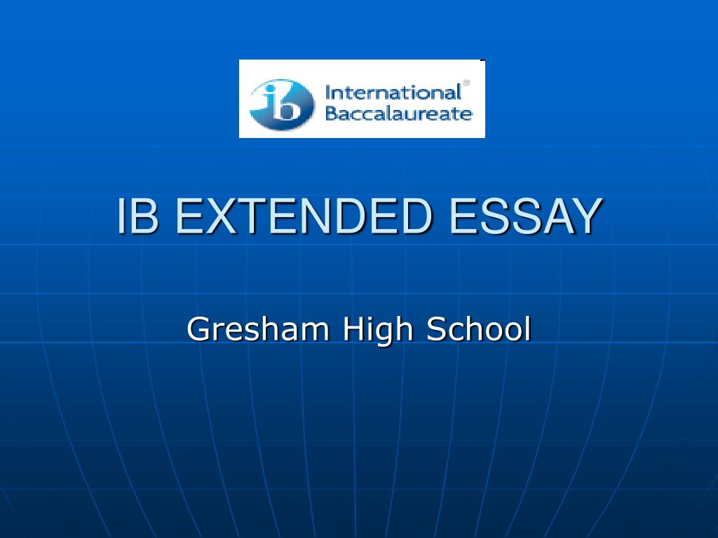 extended essay on ib core