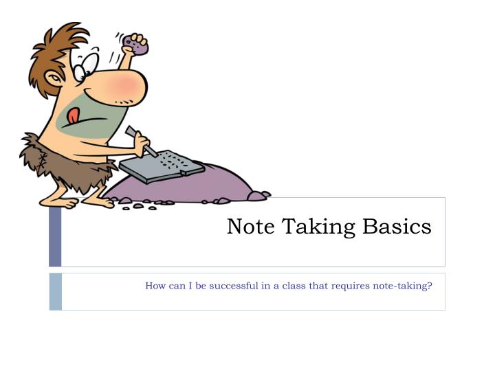 PPT Note Taking Basics PowerPoint Presentation, free download ID