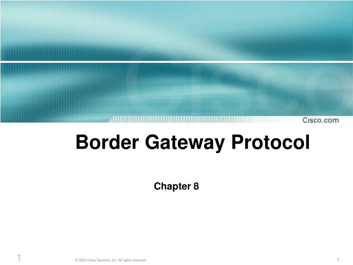 border gateway protocol n.