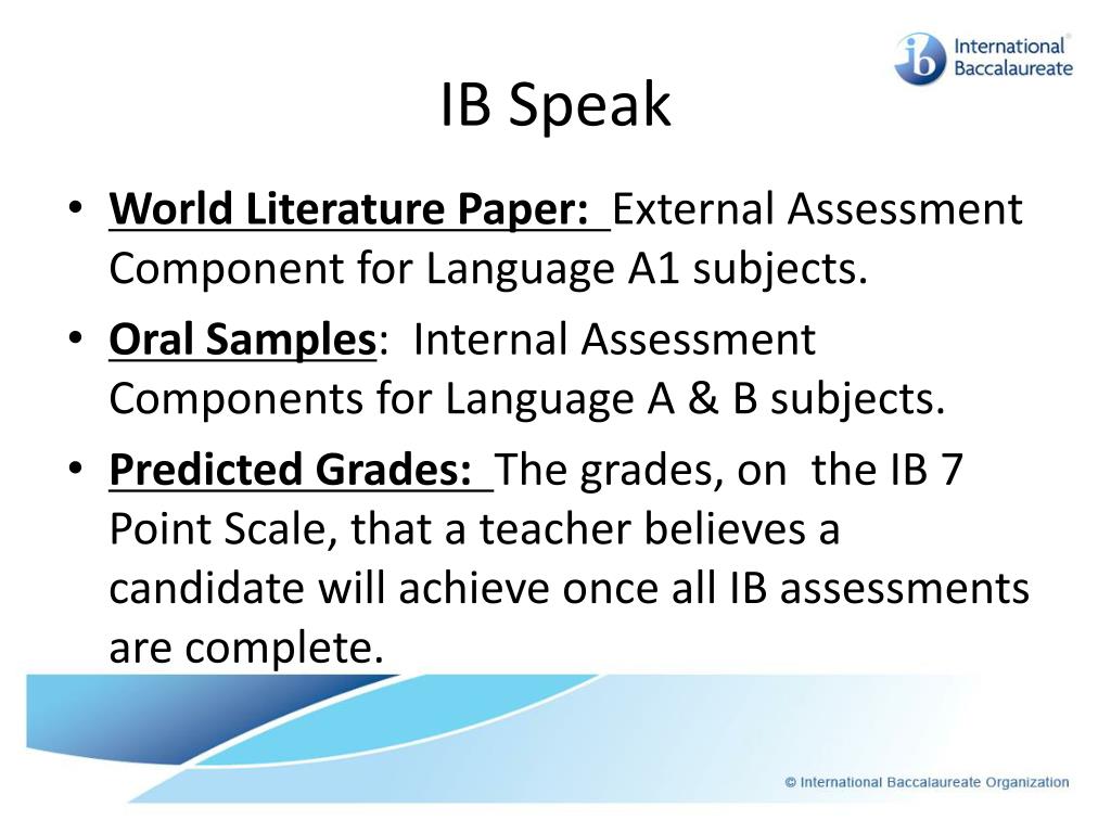 PPT - IB Speak PowerPoint Presentation, free download - ID:3517715