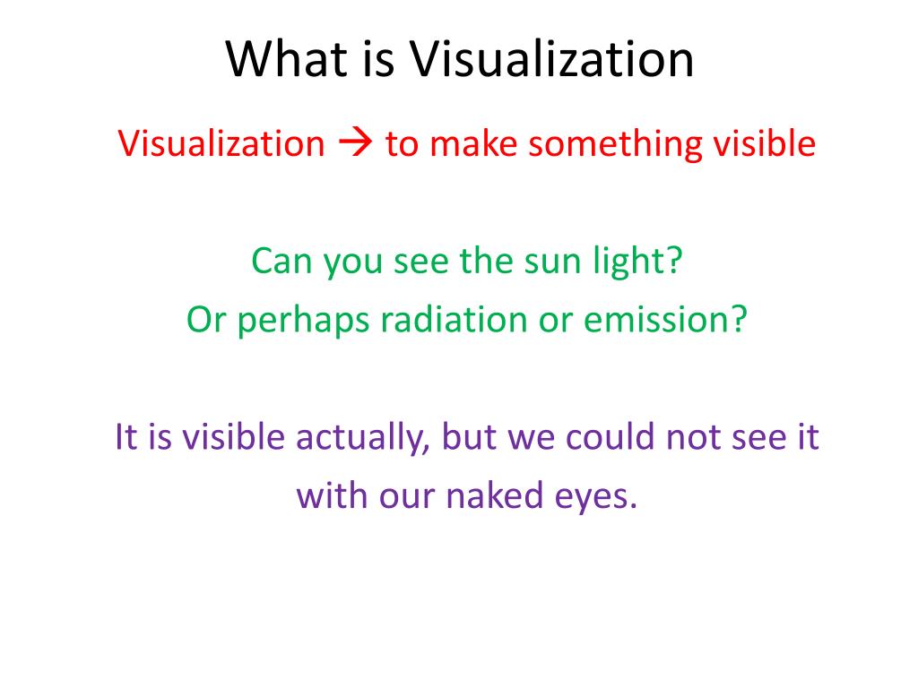 presentation or visualization definition