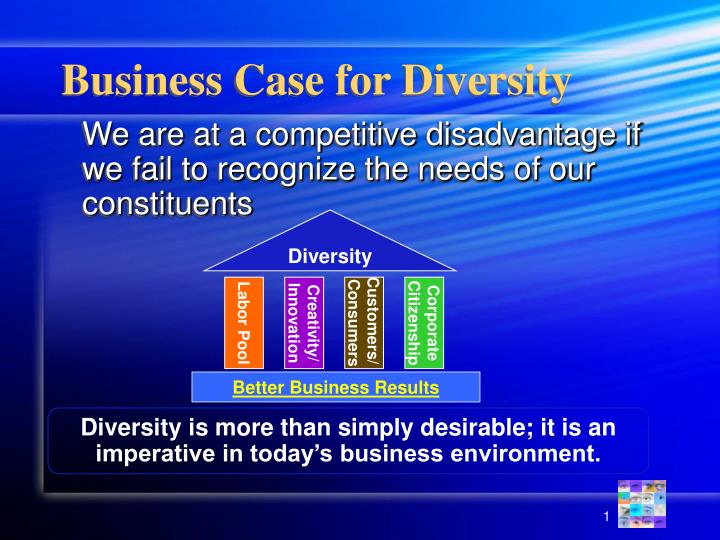 PPT - Business Case for Diversity PowerPoint Presentation, free