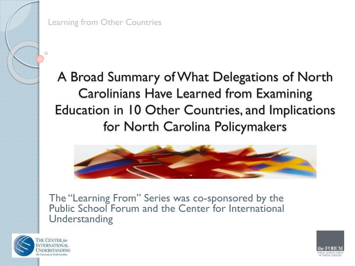 PPT - Learning from Other Countries PowerPoint Presentation, free ...