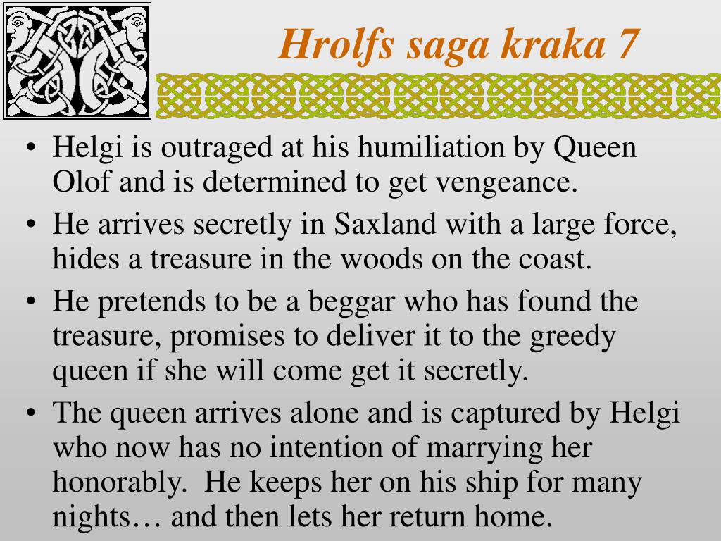 PPT - Saga of King Hrolf Kraki PowerPoint Presentation, free download -  ID:3520036