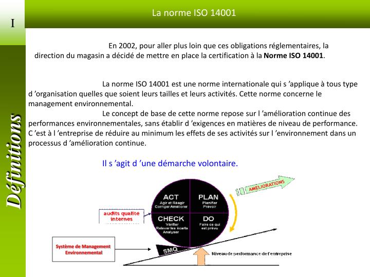 Ppt La Norme Iso 14001 Powerpoint Presentation Id 3520587