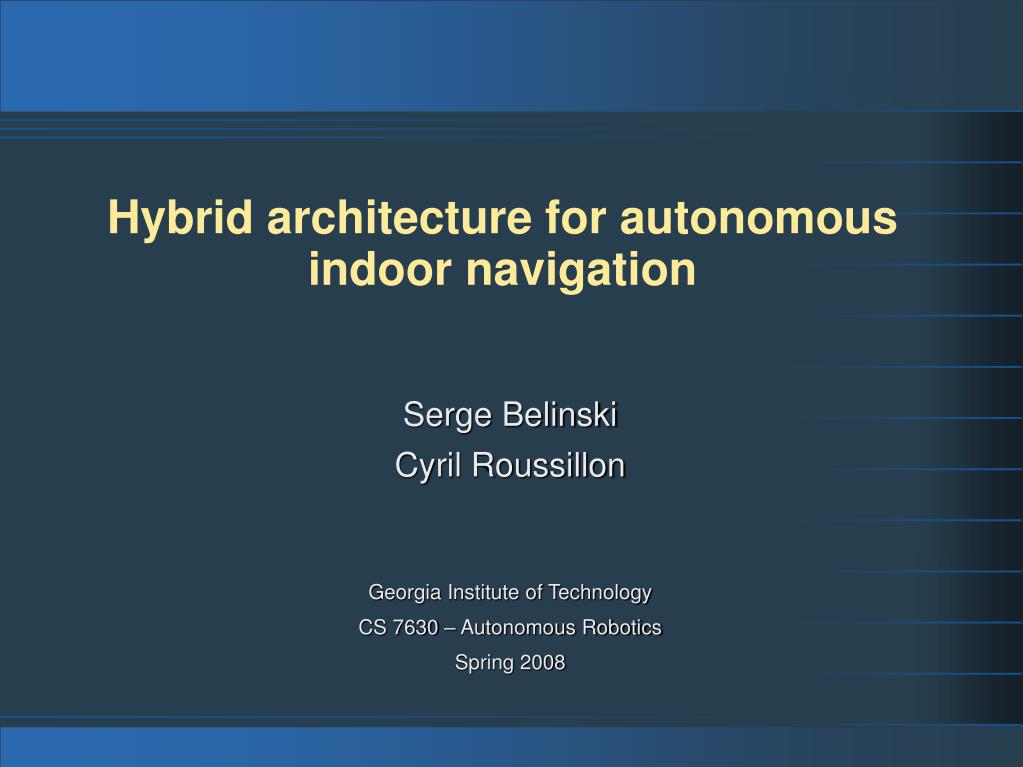 Cs 7630 autonomous robotics discount