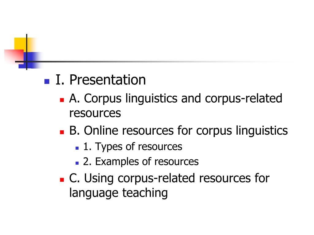 corpus linguistics term paper topics