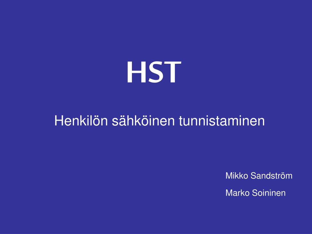 PPT - HST PowerPoint Presentation, free download - ID:3523068