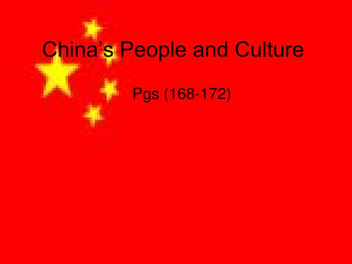 china s people and culture n.